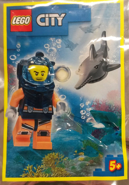 Diver and Shark